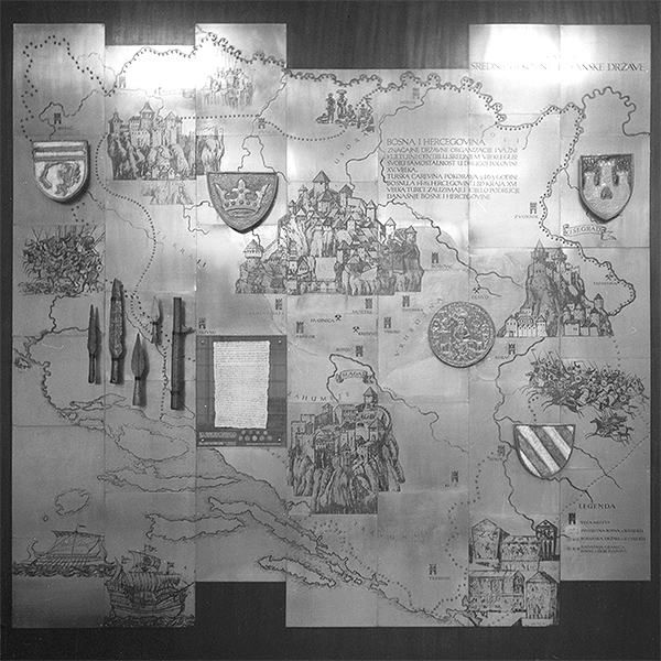 Map for the History museum, Sarajevo, BiH