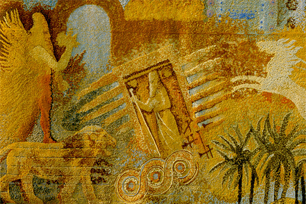 Motifs from civilisations of Babylon and Assyria
